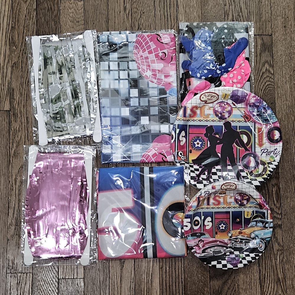 NIB 50's Disco Party decorations